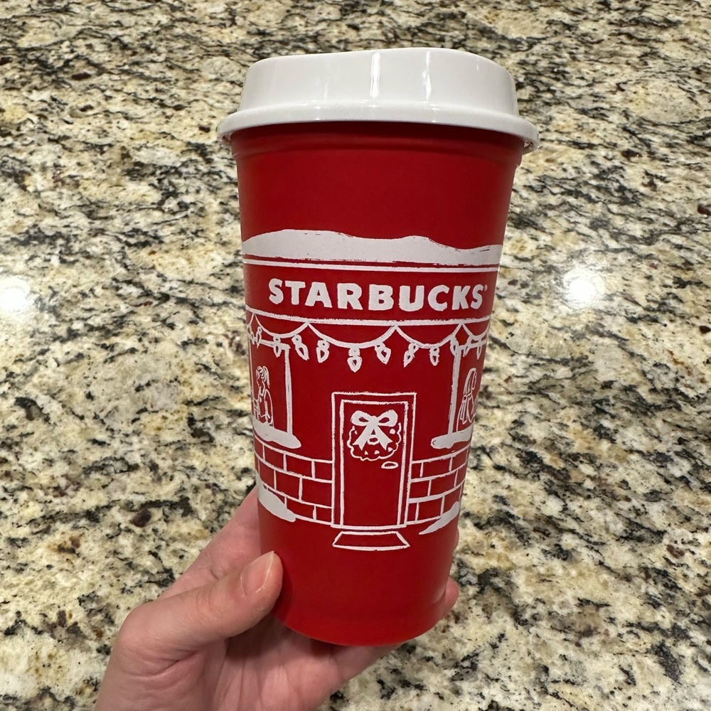 Starbucks Red and White Holiday Tumbler